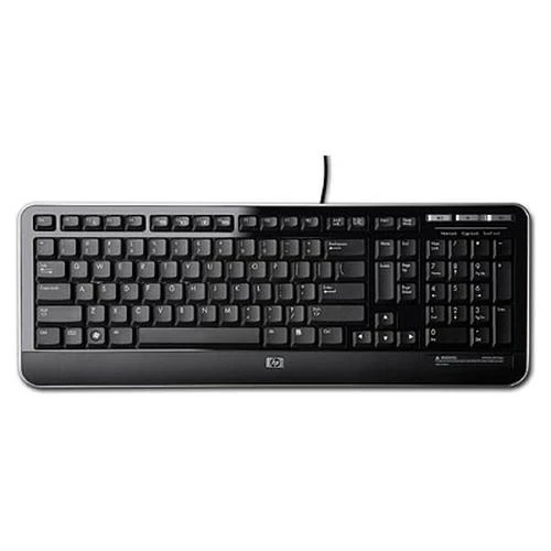 Hewlett Packard (HP) HP Klaviatūra su USB jungtimi (2013 juodas design) - ENG – EOL – Replacement 266C9AA