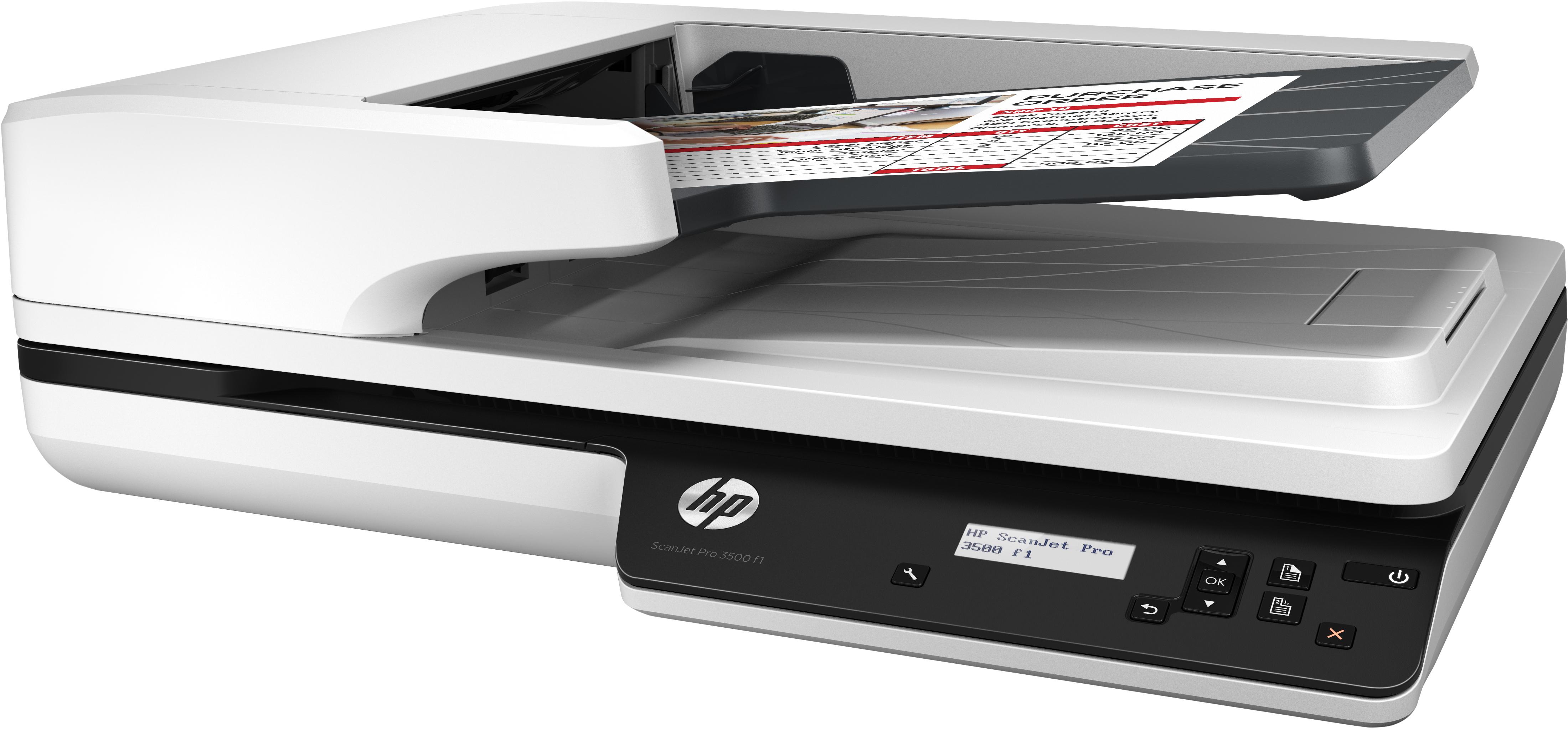 Skeneris Hewlett Packard (HP) HP ScanJet Pro 3500 f1 plokščias skaitytuvas