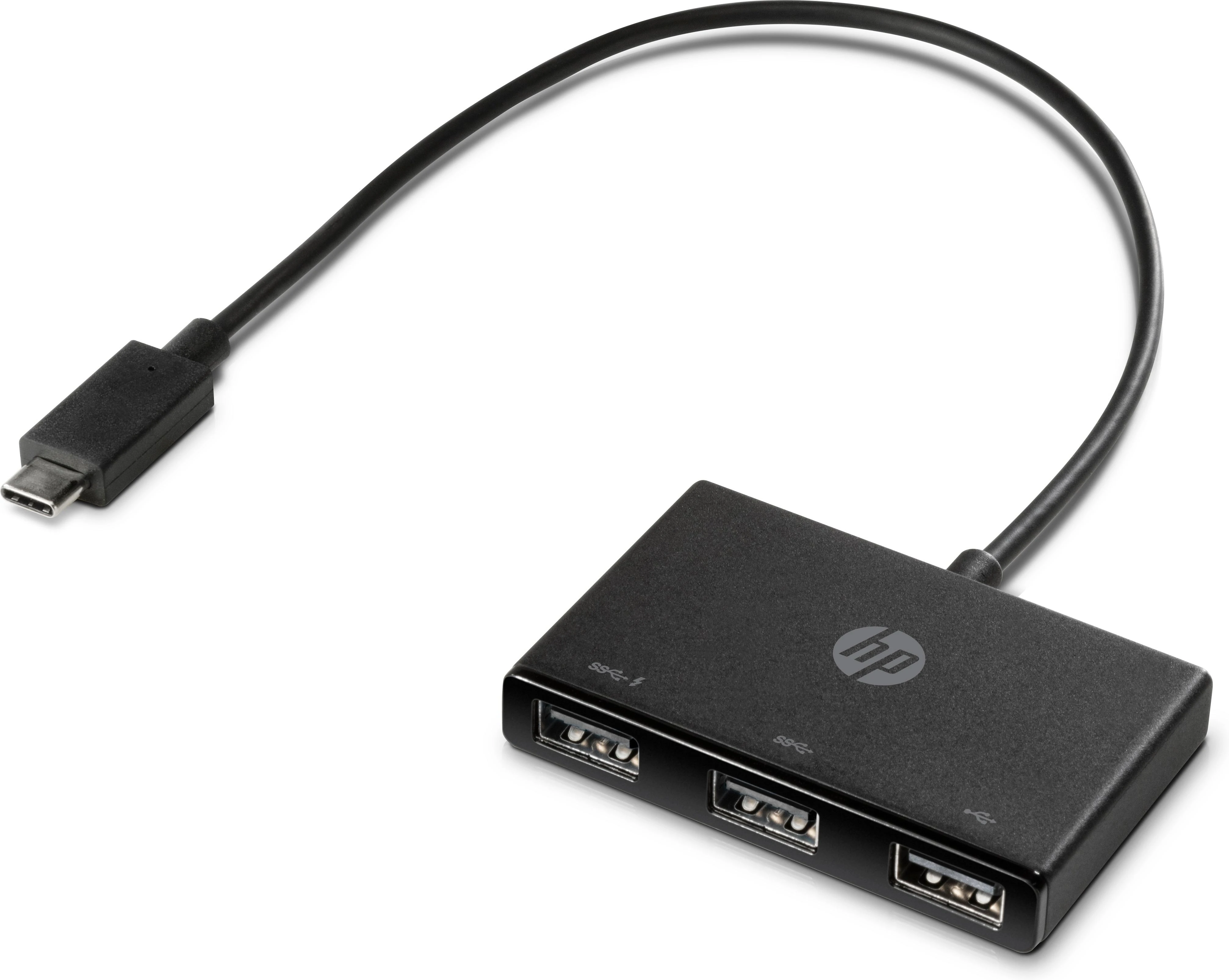 HP USB-C į USB-A šakotuvas su trijomis jungtimis