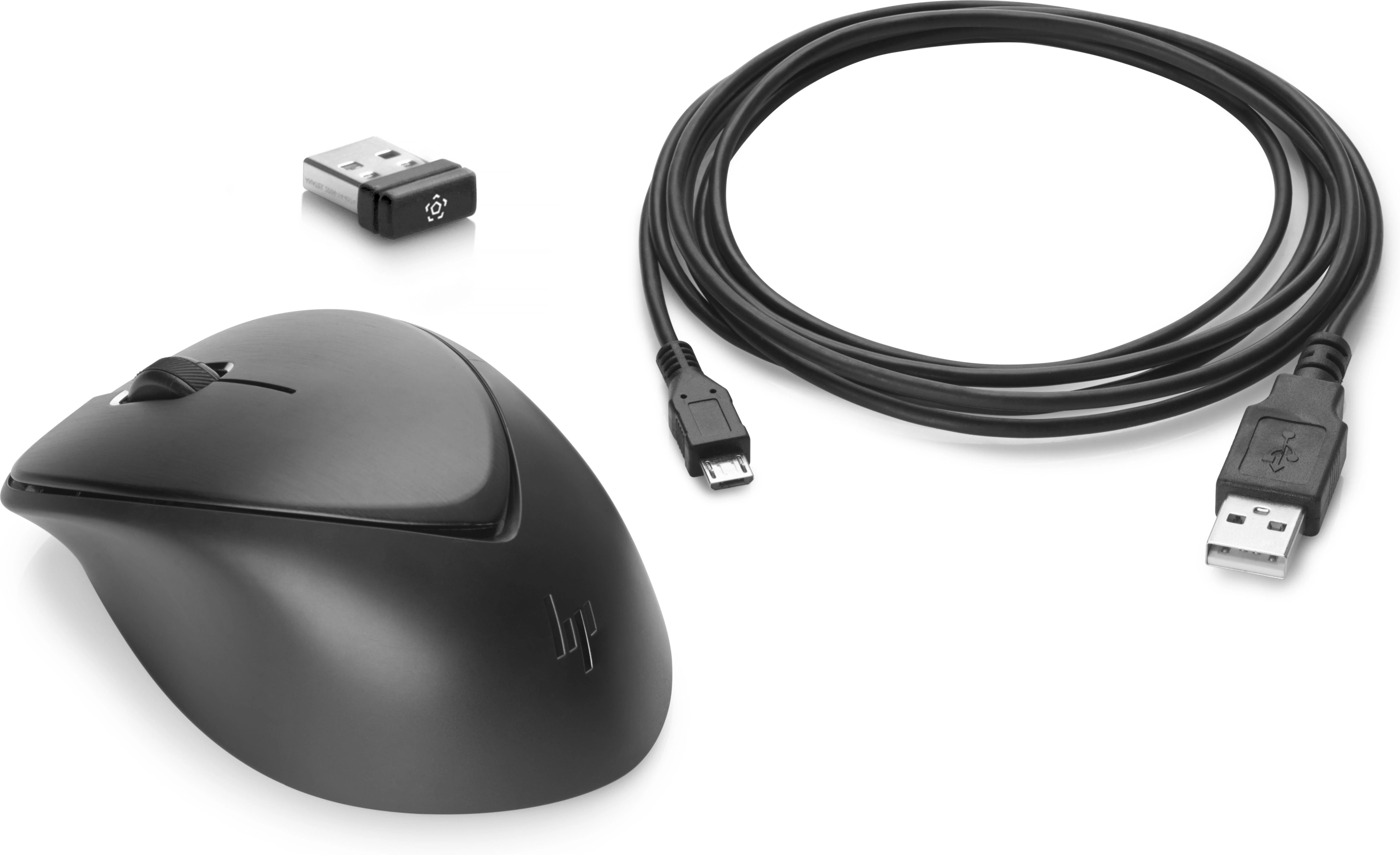 Hewlett Packard (HP) HP Wireless Premium Comfort Pelė, Fingerprint resistant - Juodas