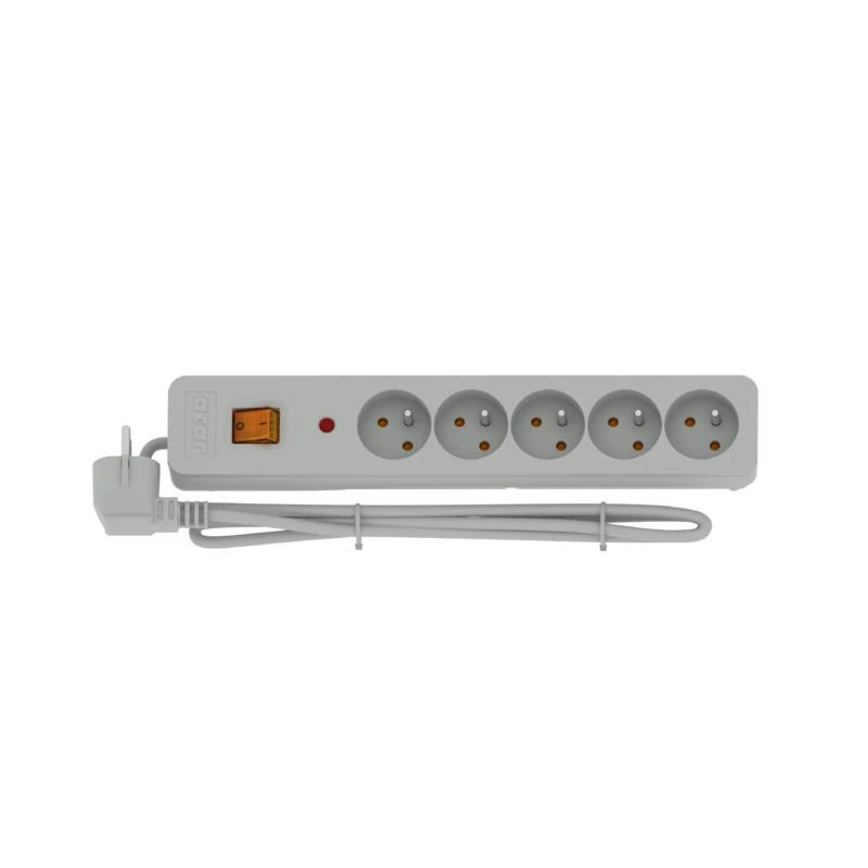 HSK DATA acar X5 Pilkas 5 kintamosios srovės lizdas (-ai) 230 V 1,5 m