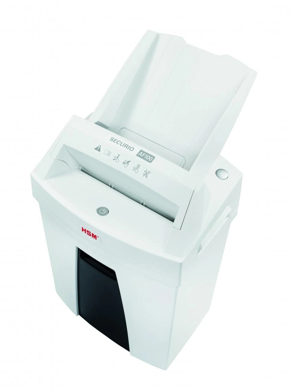 HSM 2063111 HSM Securio AF 100 - skersinis pjūvis 4 x 25 mm/ 5-6 lakštai 80 g/ 25 l šiukšliadėžė/ P-4/