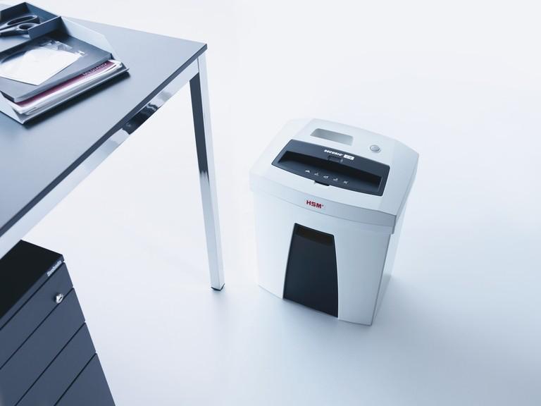 HSM Securio C16 4x25 mm dalelių automatinis paleidimo/išjungimo budėjimo režimas be energijos suvartojimo nuimamas konteineris 25l 6 lapai
