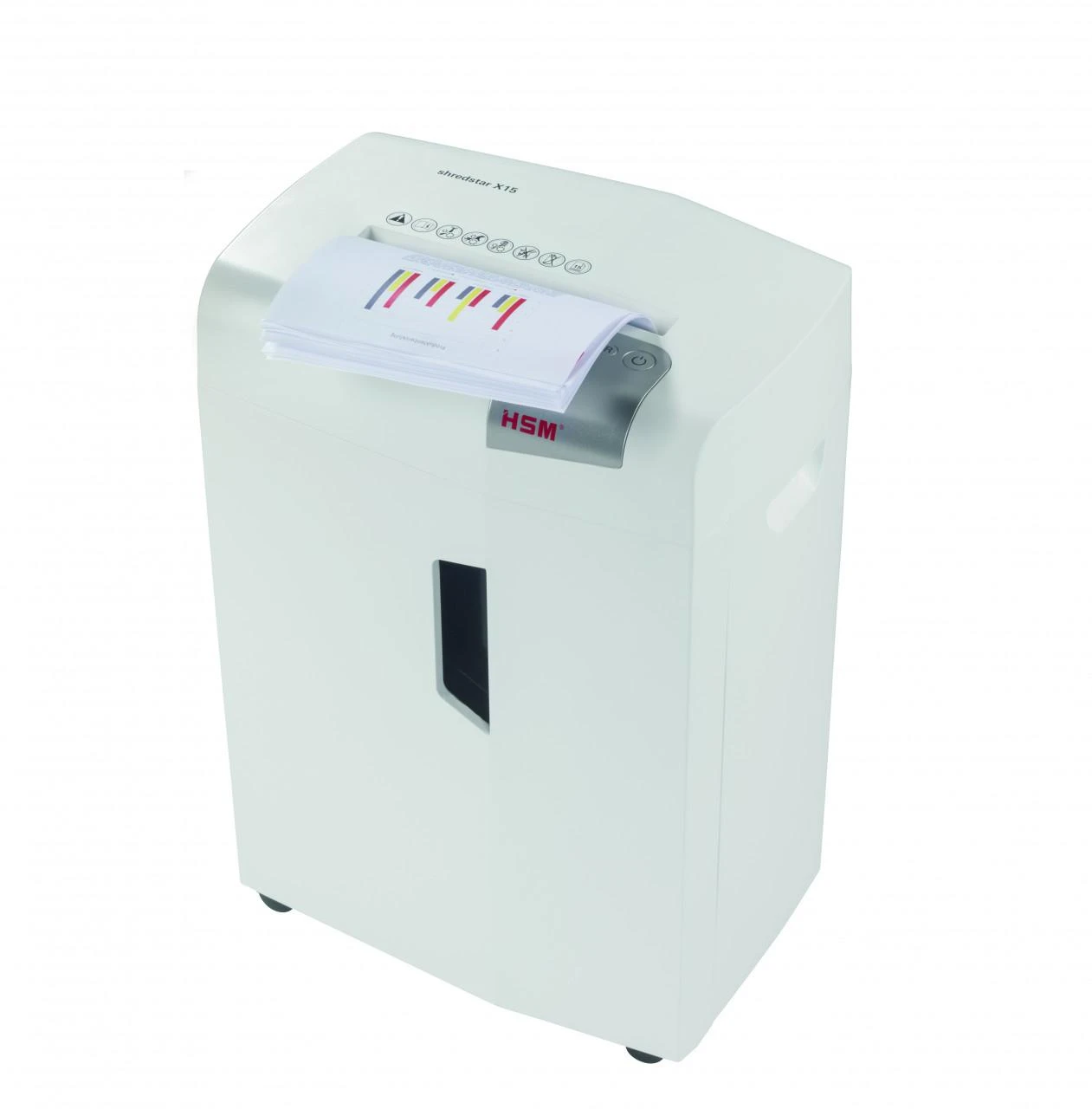 HSM 1030121 HSM Shredstar X15 - skersinis pjovimas 4,0x37 mm / 13 lapų 80 g / 26 l šiukšliadėžė / P-4