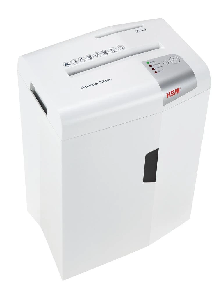 HSM 1046111 HSM Shredstar X6pro - skersinis pjūvis 2x15mm/ 6 lakštai 80g/ 20l bin/ P-5