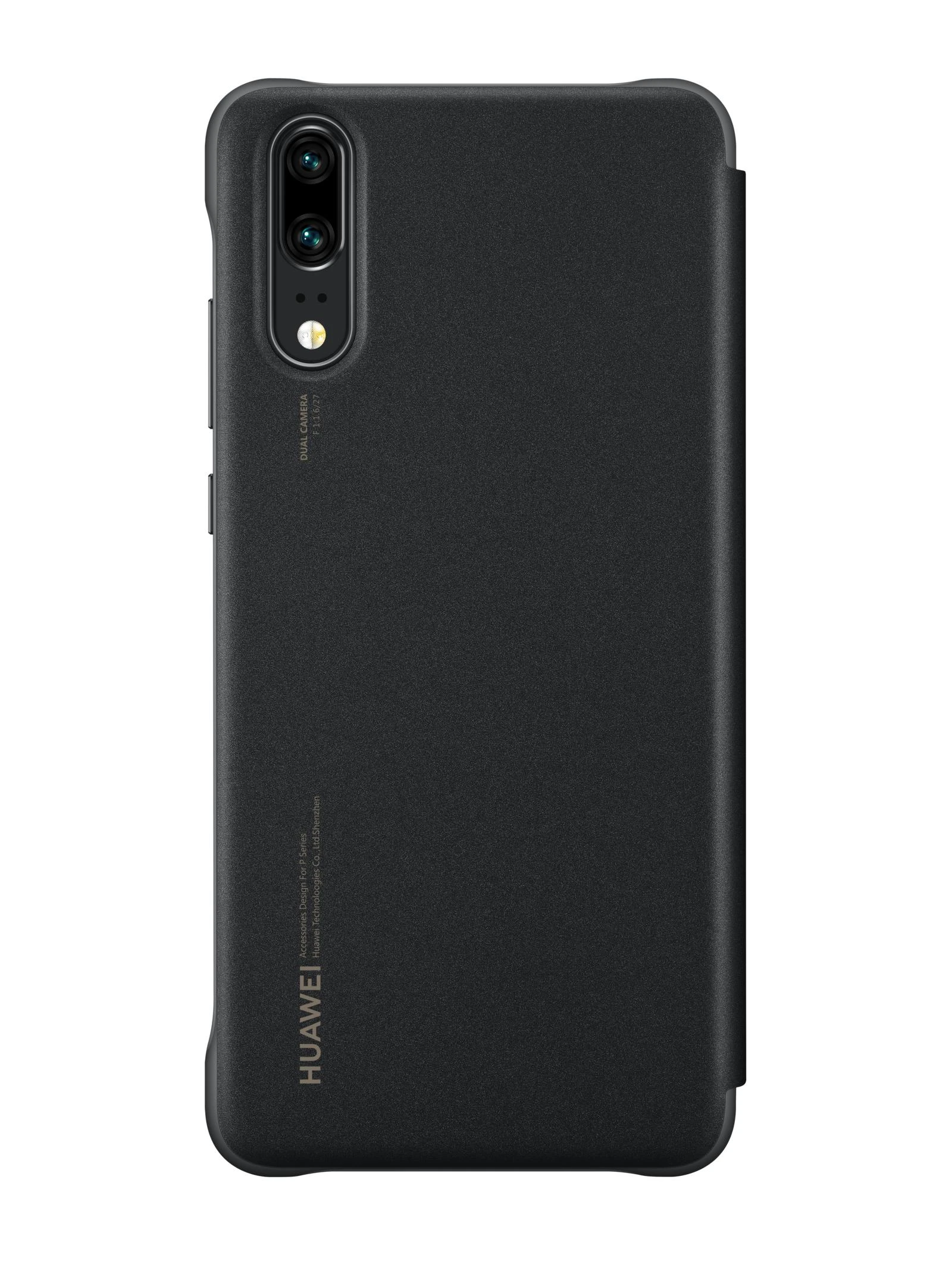 Dėklas Peržiūrėti Huawei P20 (Juodas) viršelį