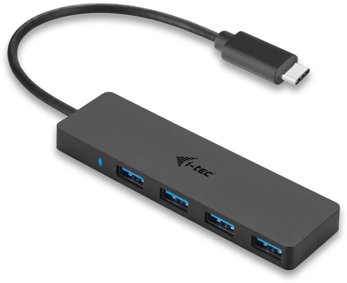 HP I-tec Advance C31HUB404 sąsajos šakotuvas USB 3.2 Gen 2 (3.1 Gen 2) Type-C 5000 Mbit/ai Juoda