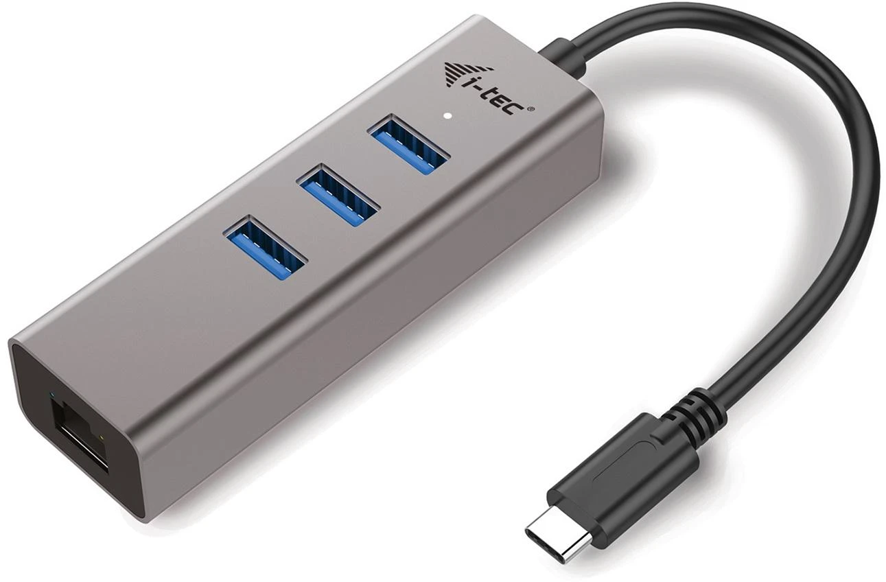 I-tec Metal C31METALG3HUB sąsajos šakotuvas USB 3.2 Gen 2 (3.1 Gen 2) Type-C 5000 Mbit/ai Pilka