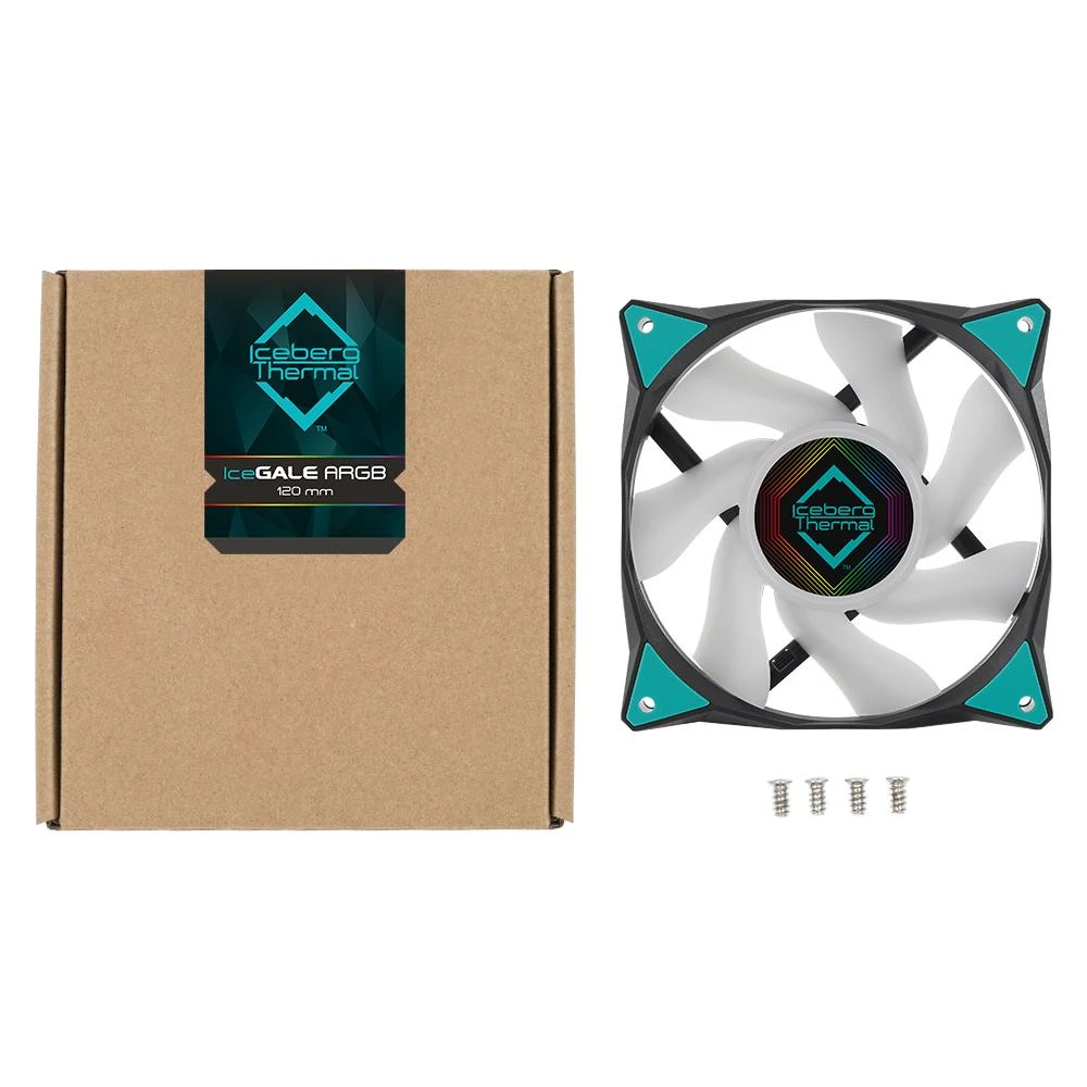 Iceberg Thermal Wentylator Iceberg IceGALE ARGB 120 mm Juodas (ICEGALE12A-E0A)