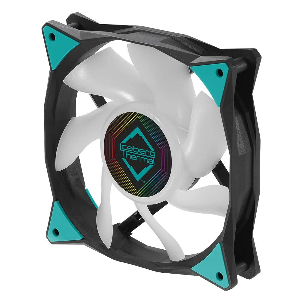 IceGALE ARGB 120mm ventiliatorius su žydrais kampais