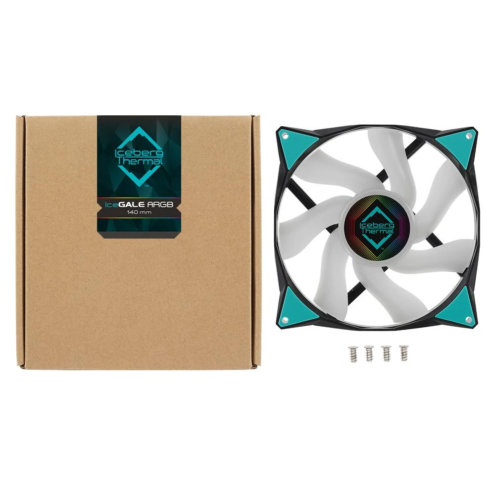 Iceberg Thermal Wentylator Iceberg IceGALE ARGB 140 mm Juodas (ICEGALE14A-E0A)
