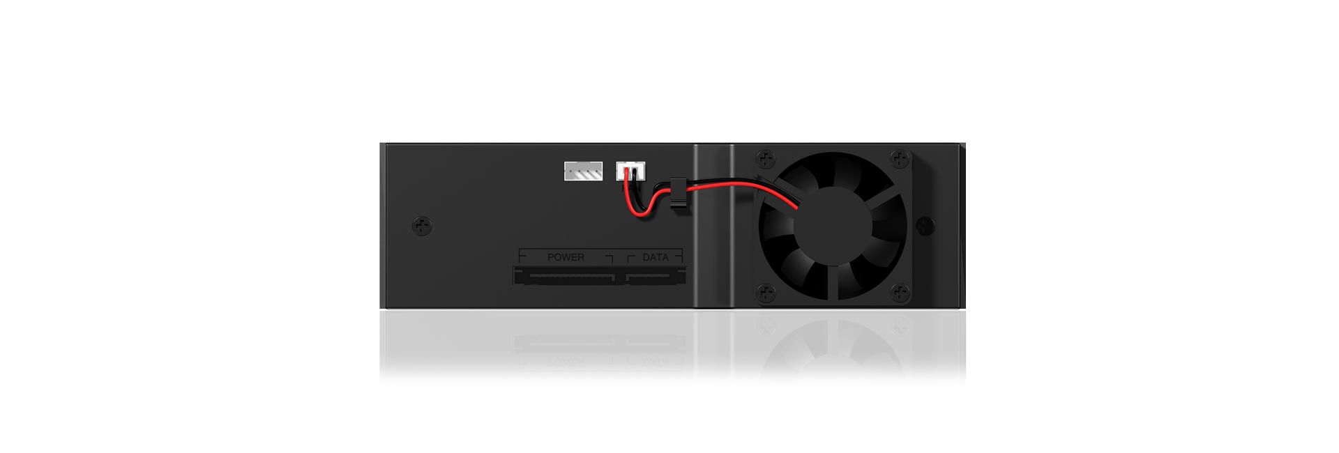 ICYBOX IB-170SK-B Icy Box Mobile Rack 5,25 skirtas 3,5 SATA HDD, ventiliatorius, juodas