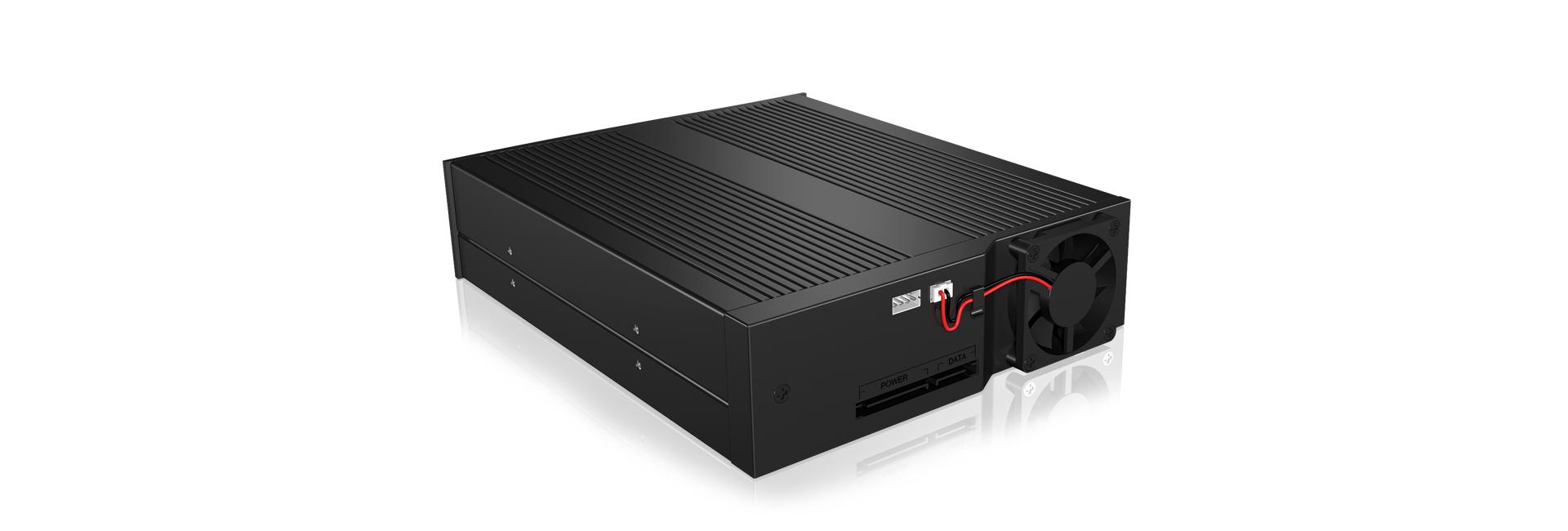 ICYBOX IB-170SK-B Icy Box Mobile Rack 5,25 skirtas 3,5 SATA HDD, ventiliatorius, juodas
