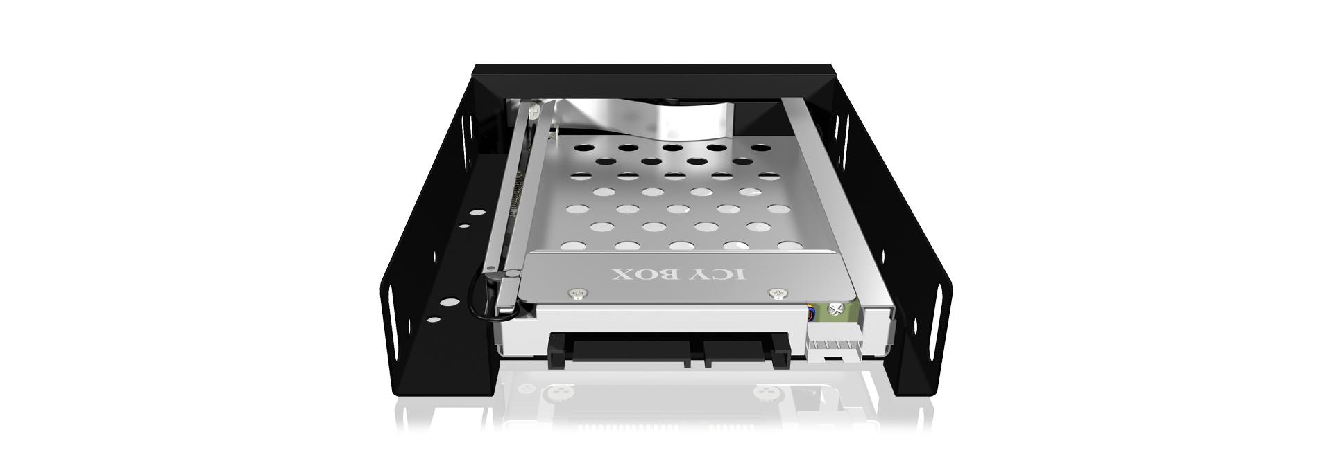 ICYBOX IB-2217StS Icy Box mobilioji stelažas 2.5 SATA HDD arba SSD, Juodas