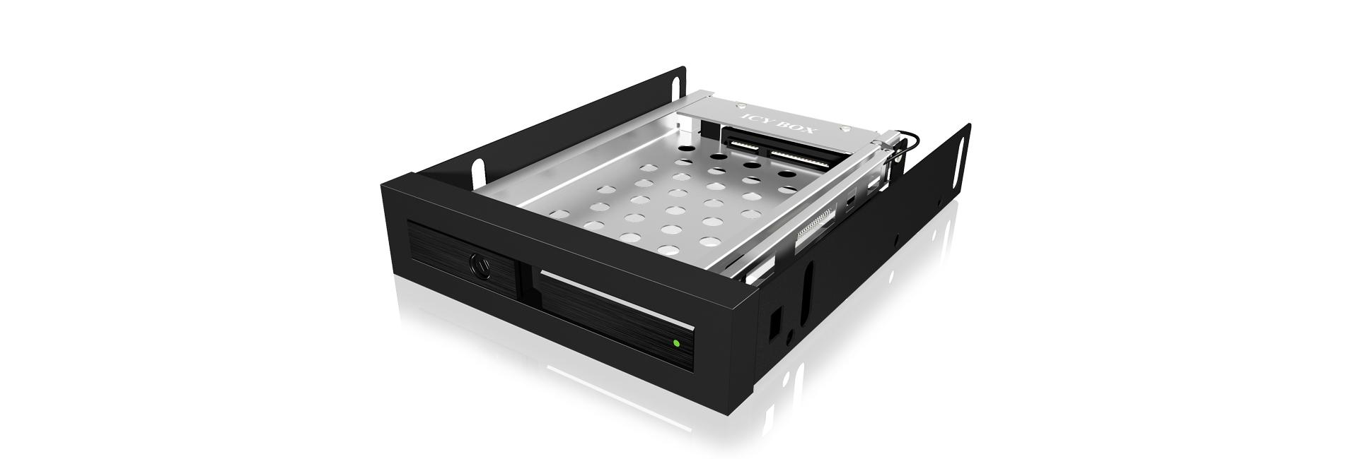 ICYBOX IB-2217StS Icy Box mobilioji stelažas 2.5 SATA HDD arba SSD, Juodas
