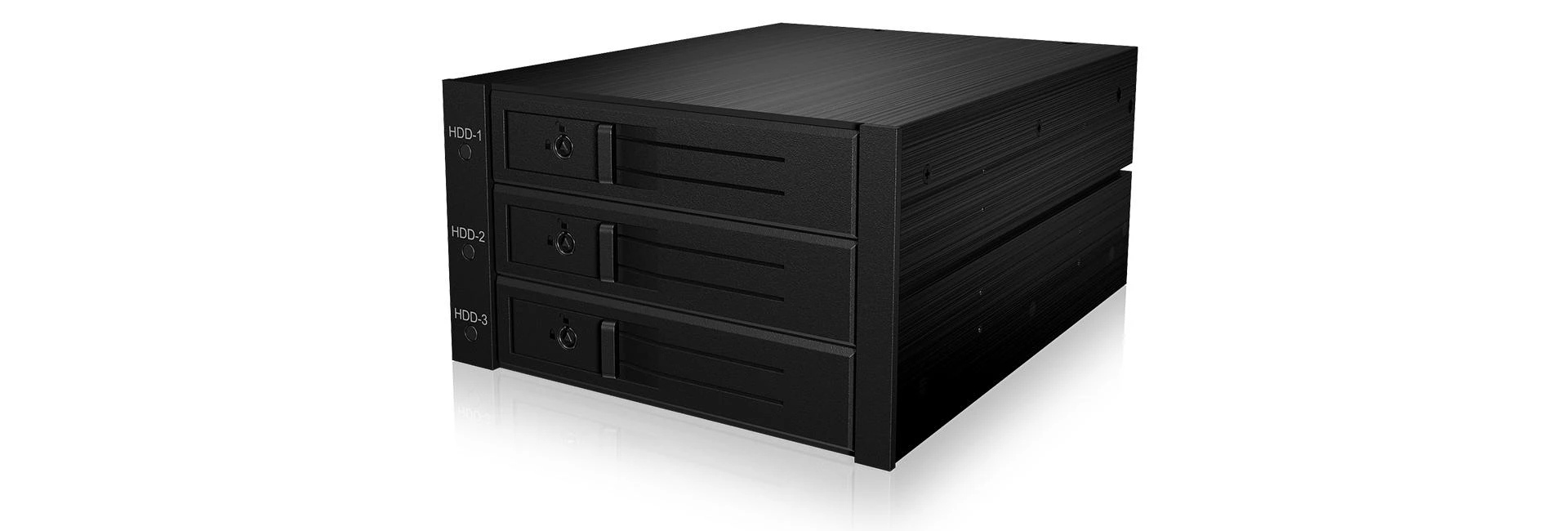 Icy Box Backplane 3x 3,5" HDD SATA I/II/III ir SAS HDD, IB-563SSK (56003)