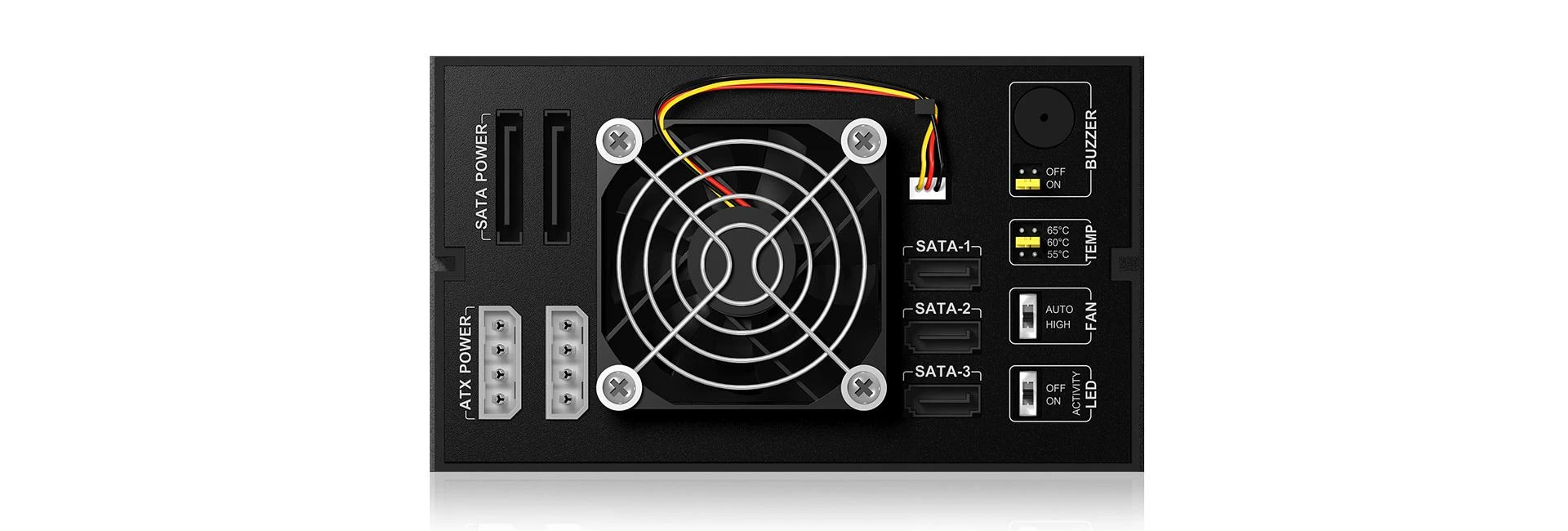 Icy Box Backplane 3x 3,5" HDD SATA I/II/III ir SAS HDD, IB-563SSK (56003)