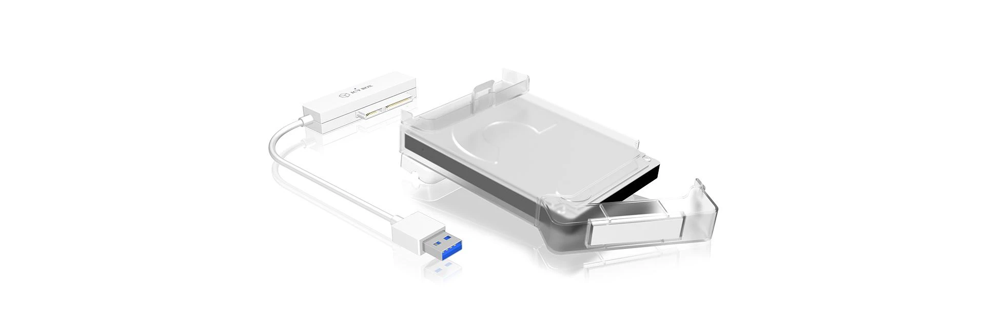 Raidsonic | ICY BOX | Adapterio laidas su apsauginiu dangteliu 2,5" SATA kietiesiems diskams prie USB 3.0, mėlynas Access LED | SATA | USB 3.0 | 2,5"
