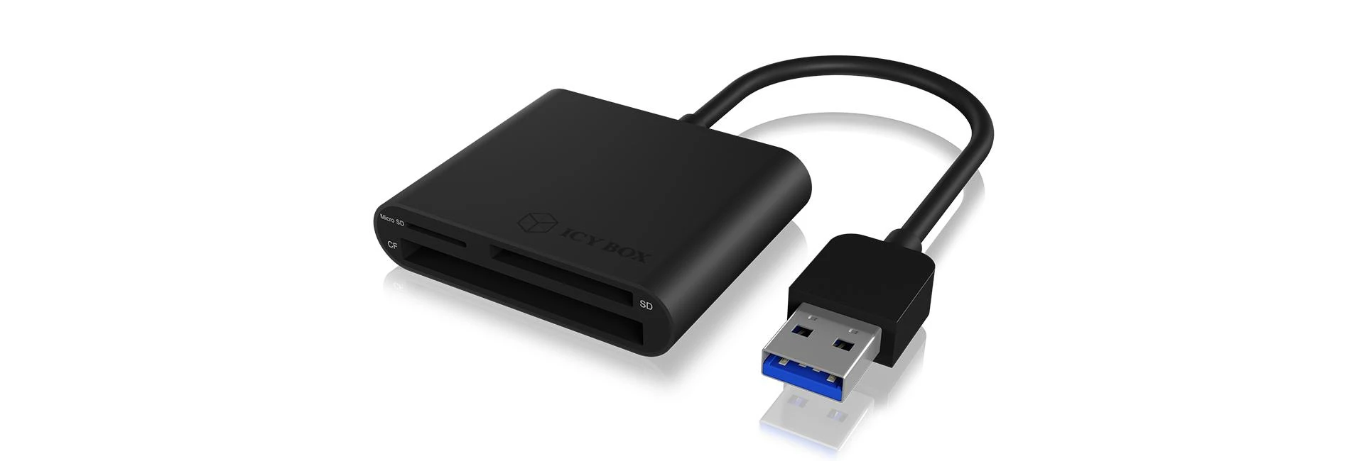 Icy Box kortelių skaitytuvas su USB 3.0 jungtimi