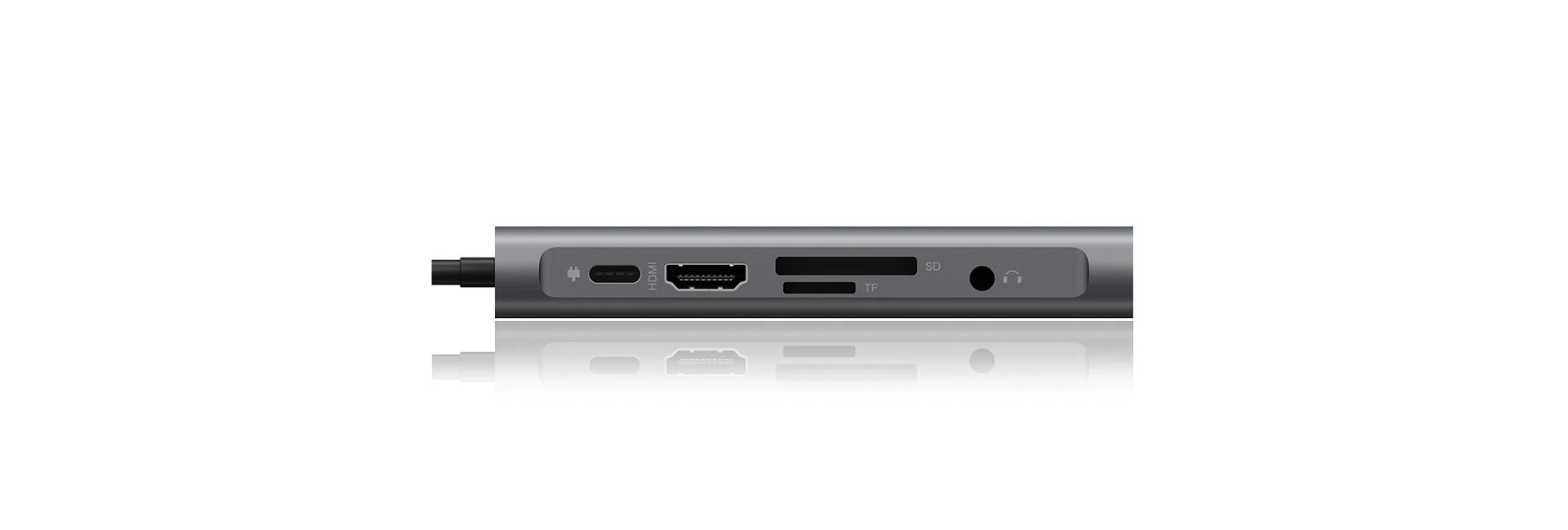 Icy Box USB-C adapteris su jungčių panele