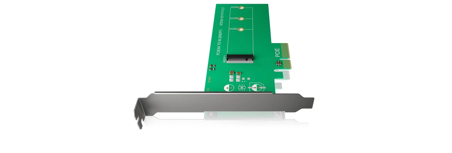 ICY BOX IB-PCI208-HS, Schnittstellenkarte Schwarz