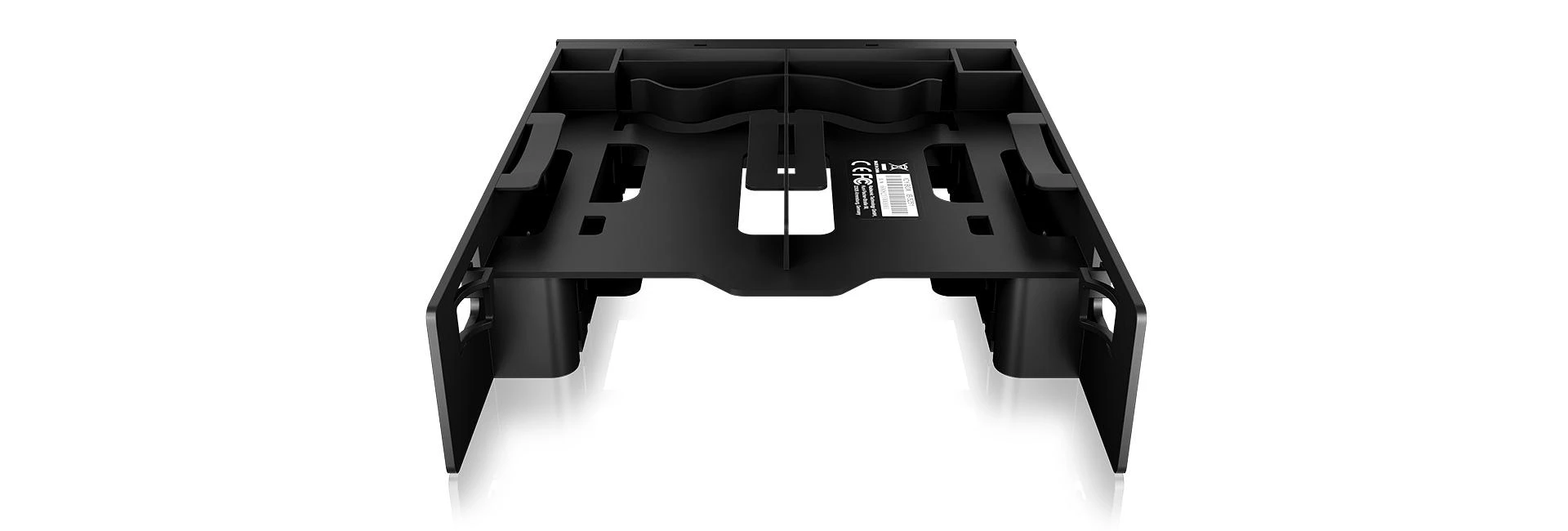 Icy Box IB-5251 Tvirtinimo rėmas 2x2,5" + 1x3,5" HDD/SSD diskams 1x5,25" nišoje, su priekiniu skydeliu, juodas