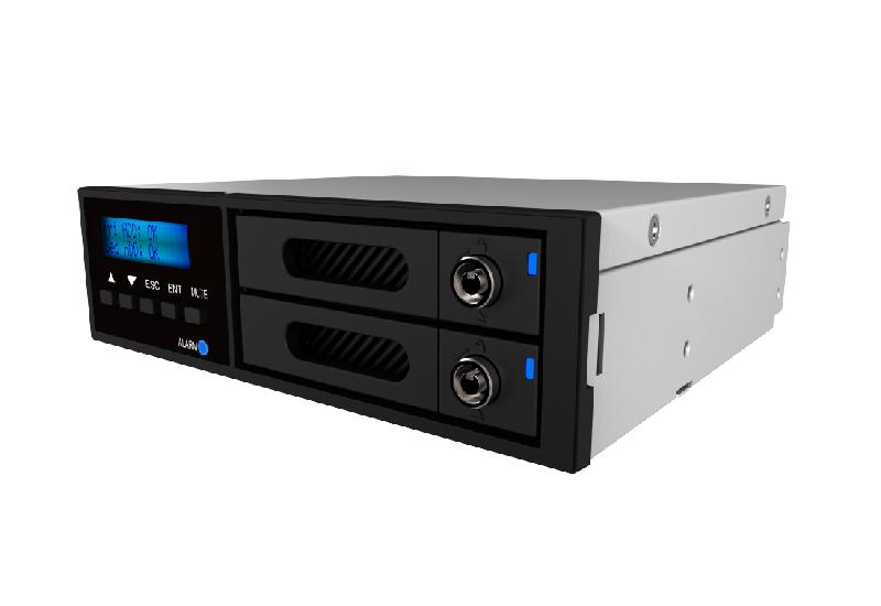 Icy Box Mes-Ra. Raidon 2x6.3cm SATAIII/SSD 5.25" IR2