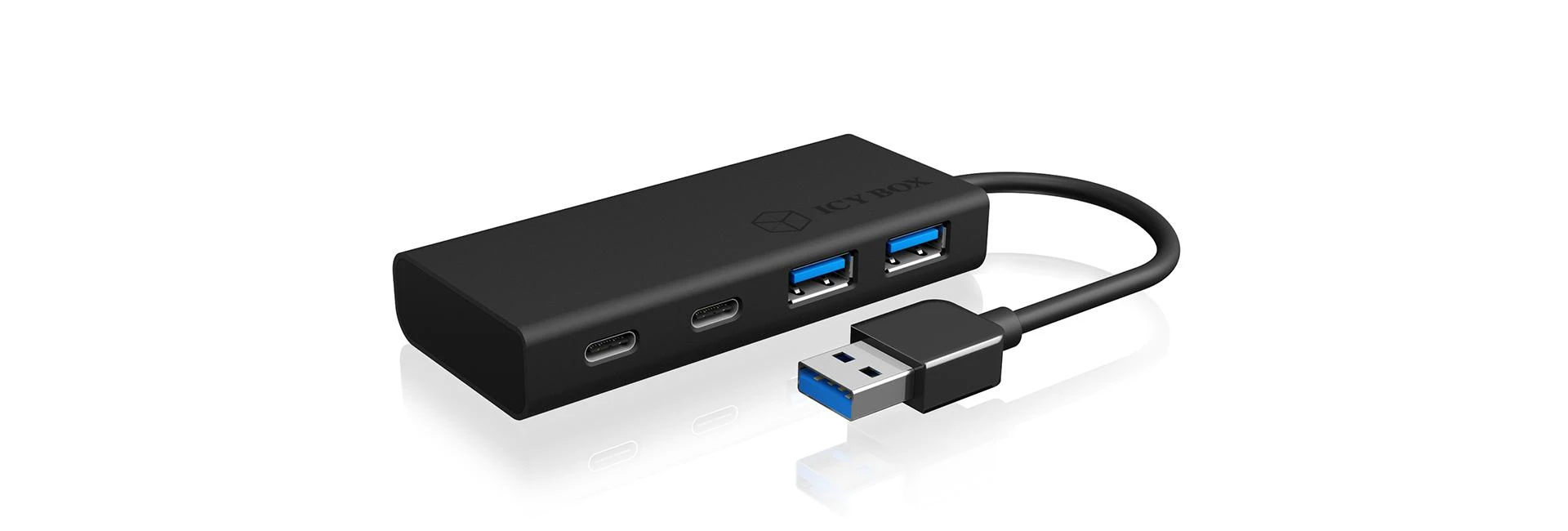 ICYBOX IB-HUB1426-U3 Icy Box 4x prievadas USB 3.0 šakotuvas, 2x USB Type-C, 2x USB Type-A