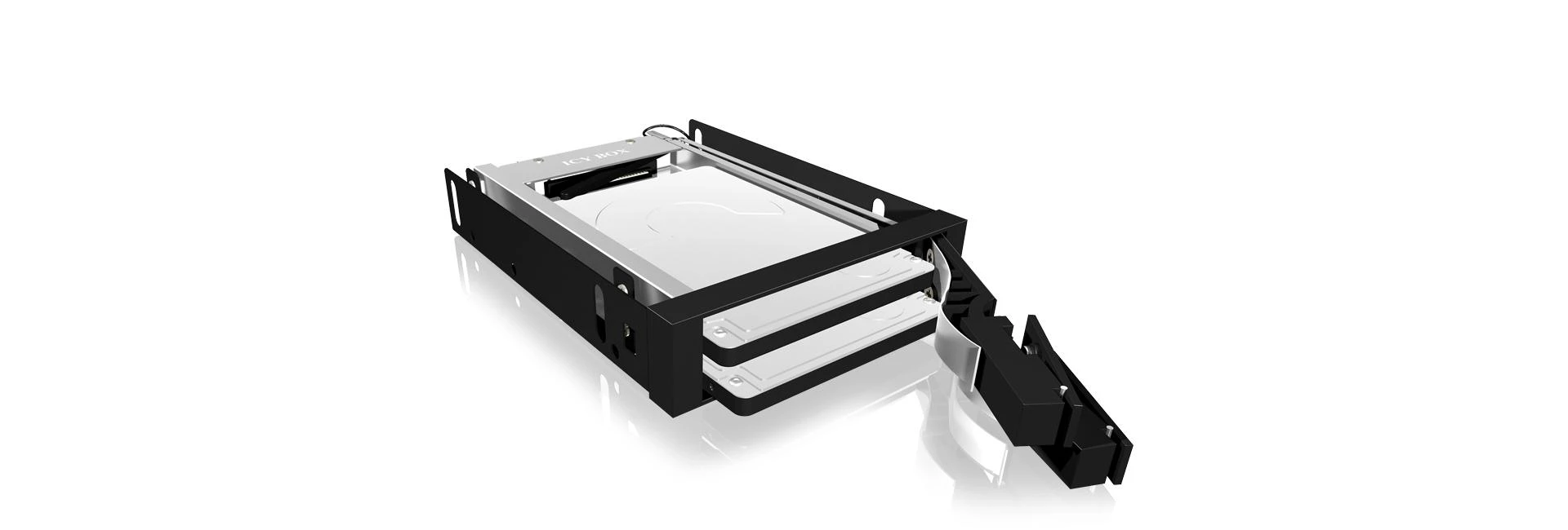 ICYBOX IB-2227StS Icy Box Mobilus stovas skirtas 2x 2.5 SATA HDD arba SSD, Juodas