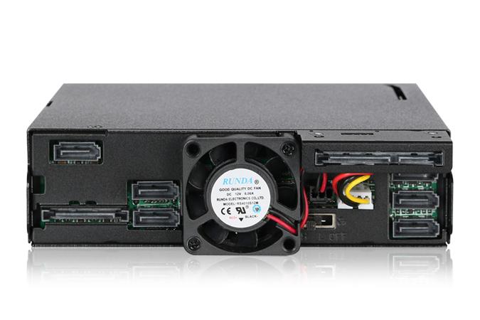 Kieszeń Icy Dock 6x 2.5'' SAS/SATA + itin plonas optinis diskas „ToughArmor“ (MB606SPO-B)