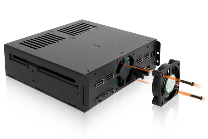 Carruzzo Icy Dock MB324SP-B diskų masyvas 0 TB Desktopas Juoda