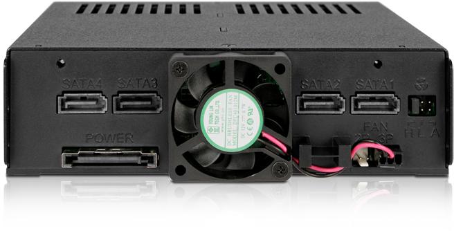 Carruzzo Icy Dock MB324SP-B diskų masyvas 0 TB Desktopas Juoda