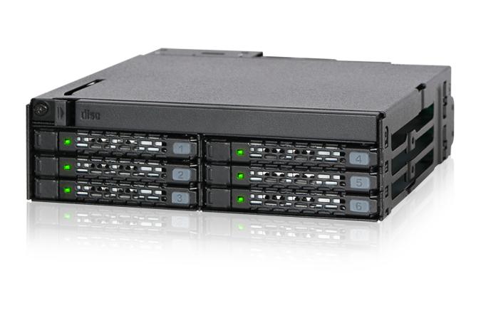 Kieszeń Icy Dock 6x 2.5'' SAS/SATA + itin plonas optinis diskas „ToughArmor“ (MB606SPO-B)