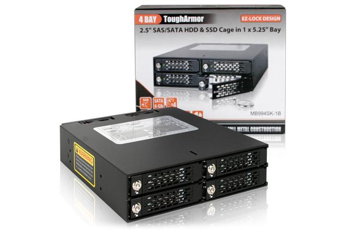 „ToughArmor Icy Dock“ 4x 2,5 colio SATA HDD/SSD korpusas (MB994SK-1B)