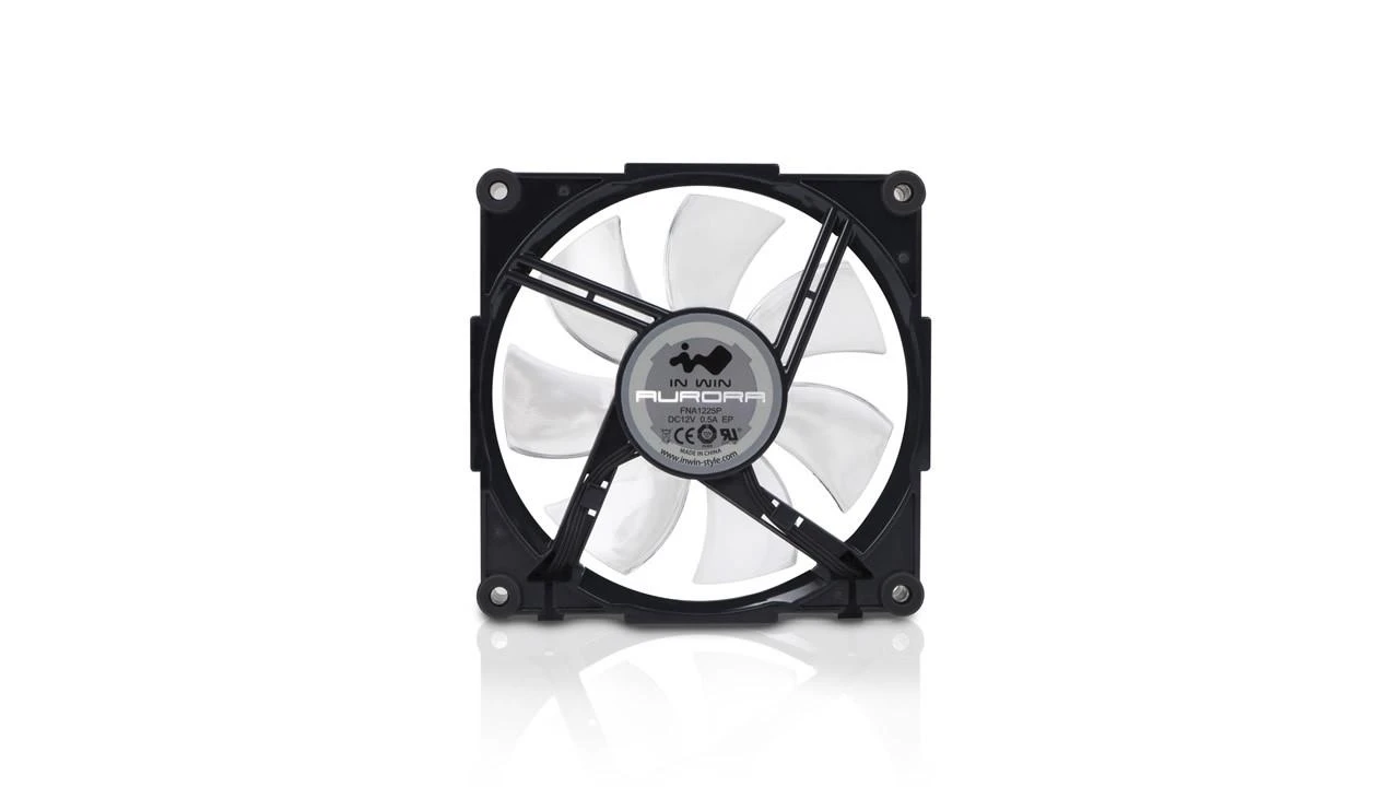 In Win InWin Aurora RGB-LED korpuso ventiliatorius, 120mm, 3er Set – juodos spalvos/baltos spalvos