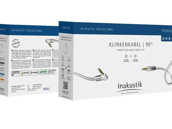 in-akustik 3,5 mm audio kabelio pakuotė