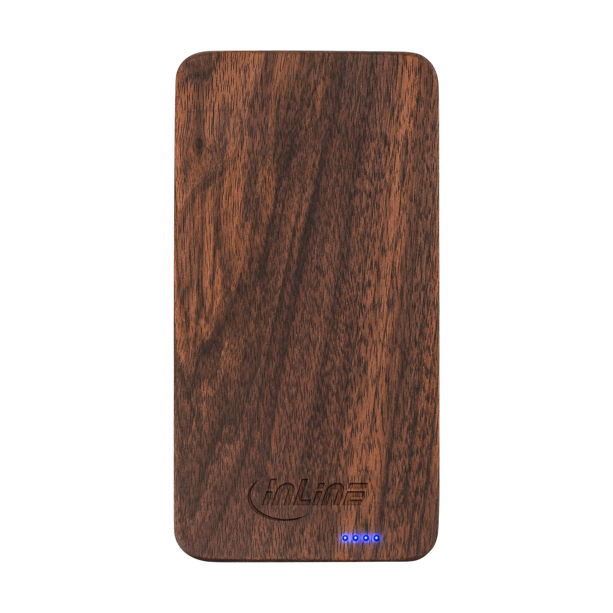 Powerbank InLine Woodplate 5000mAh Ruda