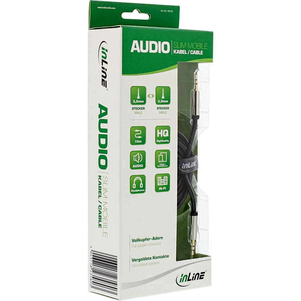 InLine 3,5 mm audio laidas pakuotėje