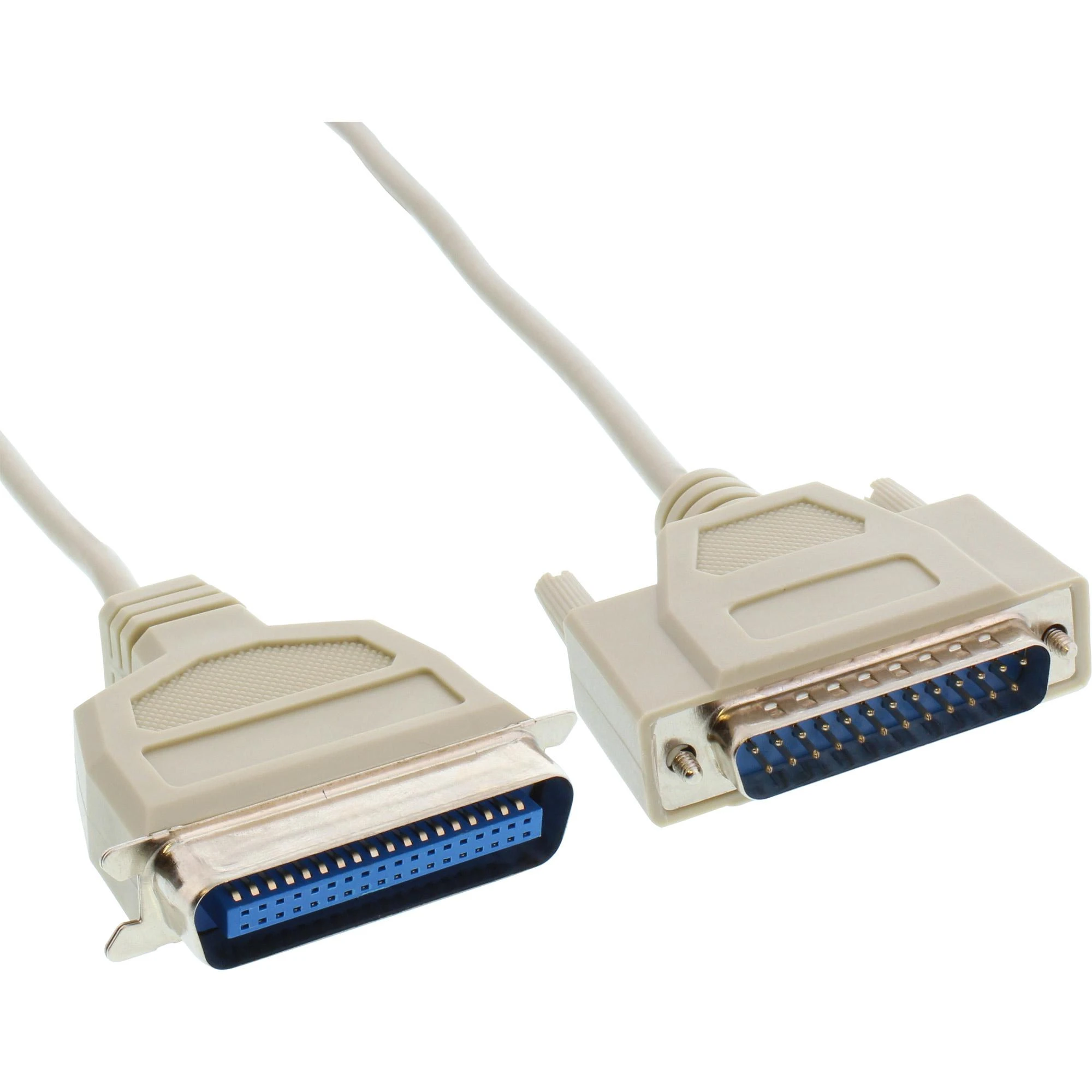 InLine DB-25 – Centronics 36 kontaktų, 2m, Pilka (11442)