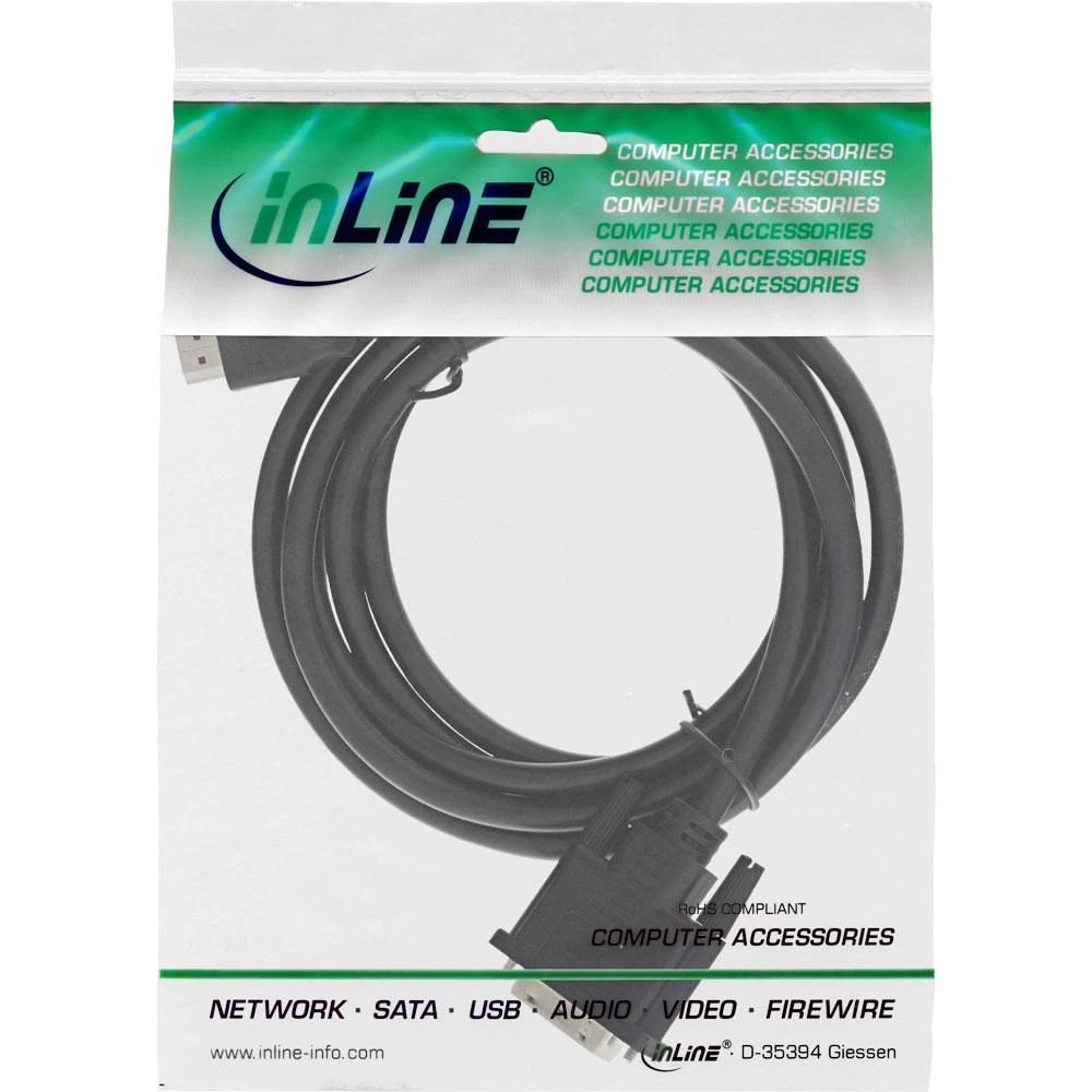InLine HDMI laidas – DVI-D 1,5 m juodas (17664E)