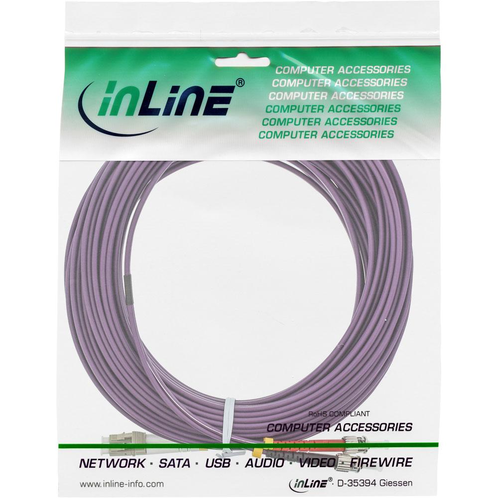 Inline Linijinis šviesolaidinis laidas LC/ST 50/125 µm OM4 15m (88515P)