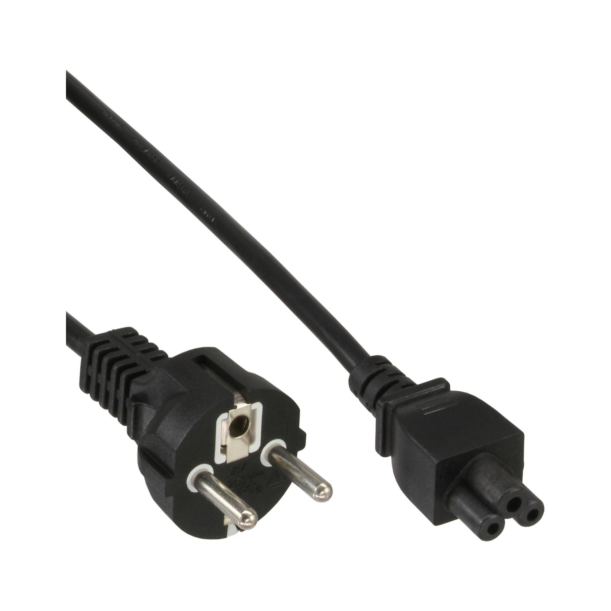 InLine maitinimo laidas Intel NUK, 3 kontaktų jungtis, juodas, 0,5 m