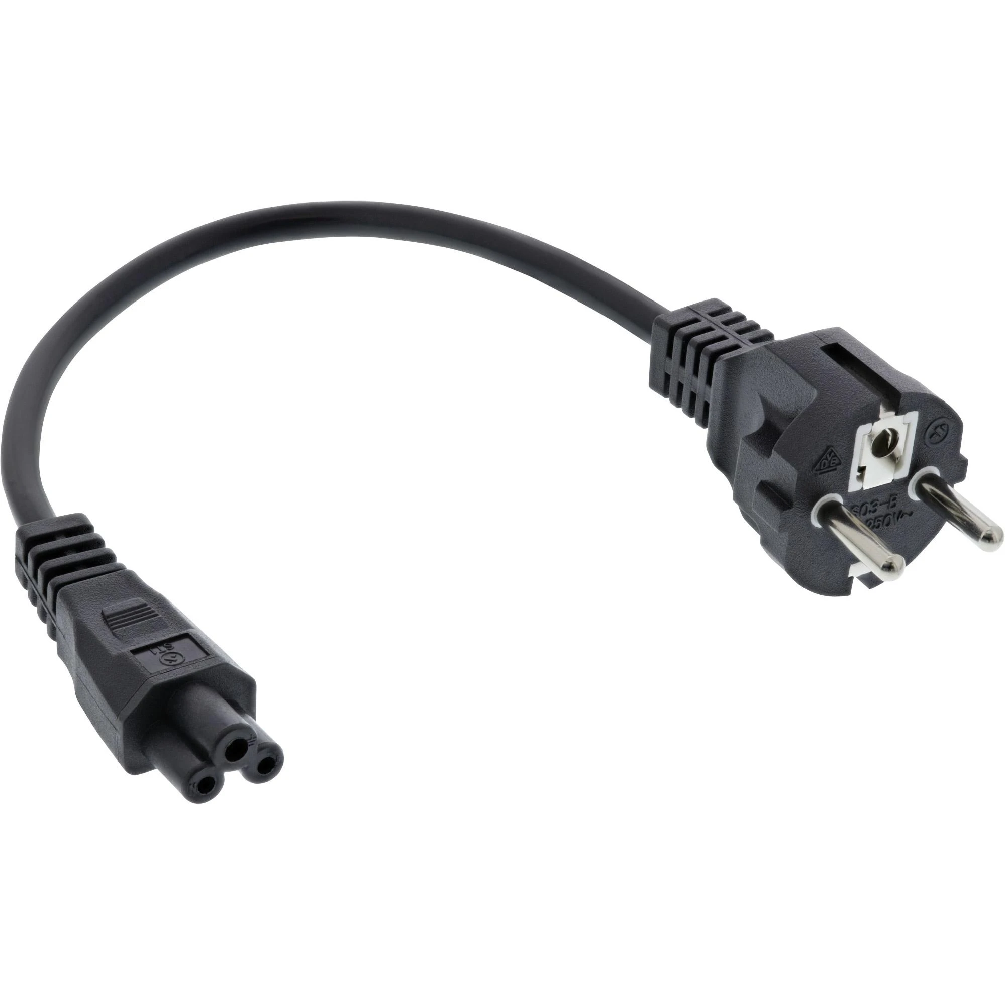 InLine maitinimo laidas Intel NUK, 3 kontaktų jungtis, juodas, 0,5 m
