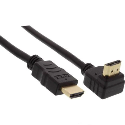 InLine HDMI laidas su kampine jungtimi