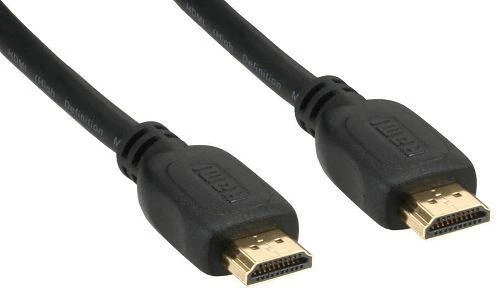 Inline Didelės spartos HDMI kabelis su Ethernet jungtimi, juodas - 2 m