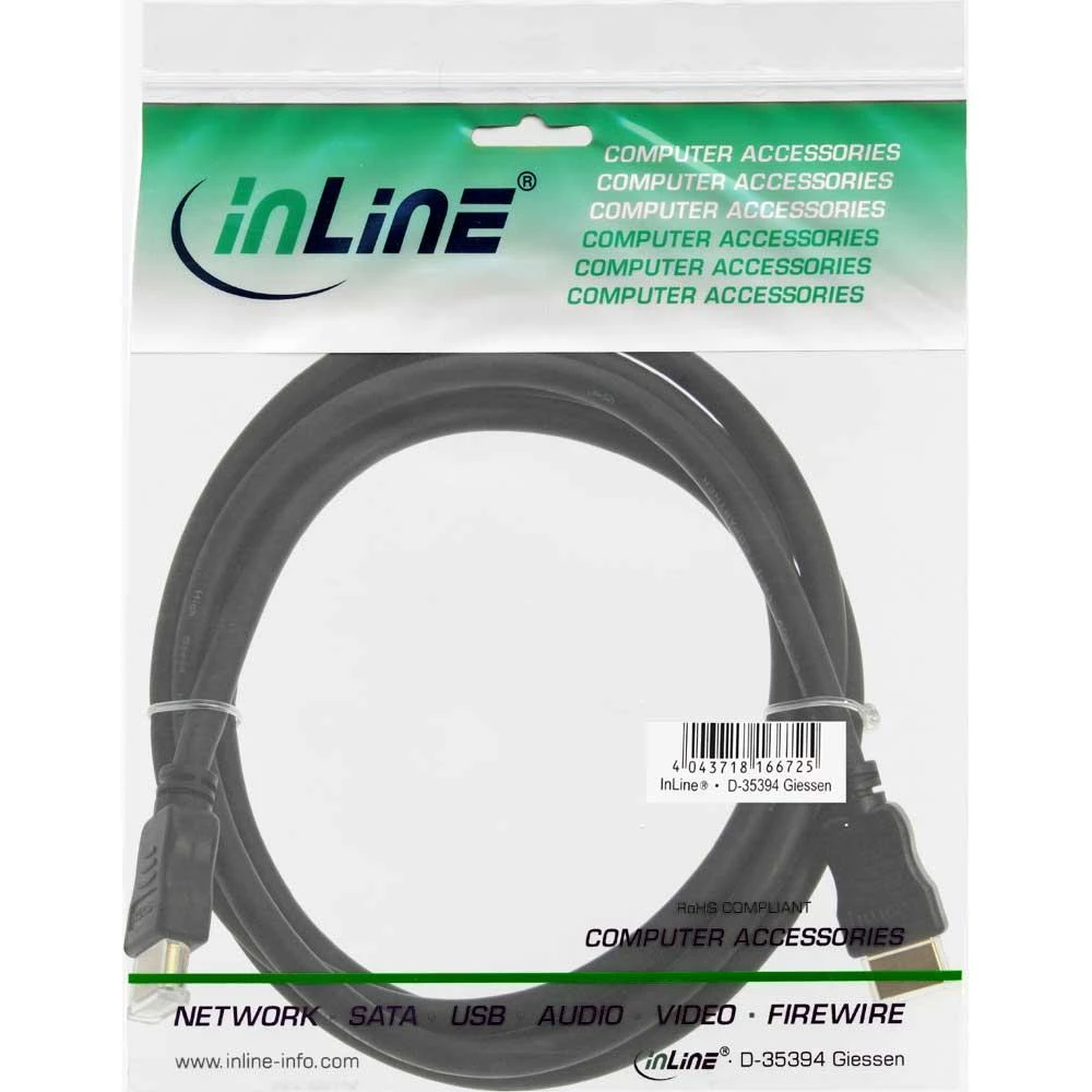 InLine HDMI kabelis 5 m originalioje pakuotėje