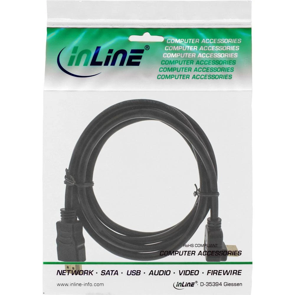 InLine HDMI laidas plastikinėje pakuotėje