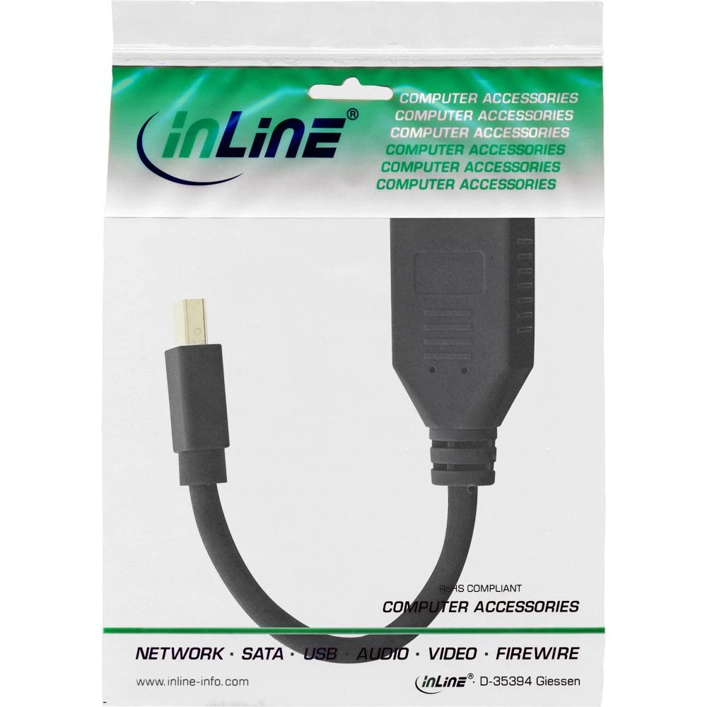 InLine mini DisplayPort adapteris pakuotėje