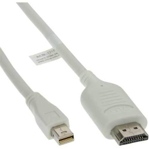 Kabelis InLine Rodyti Port Mini - HDMI 5m balta (17175I)