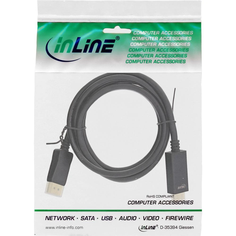 InLine DP į HDMI laidas originalioje pakuotėje